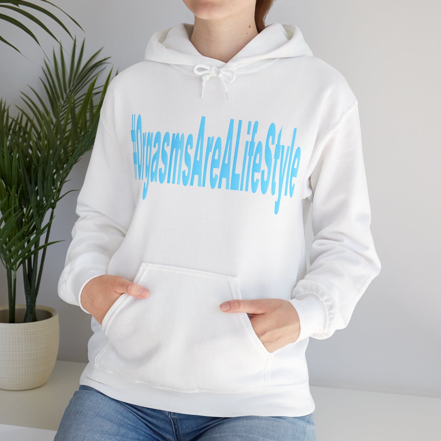 #OrgasmsAreALifeStyle Unisex Heavy Blend™ Hooded Sweatshirt