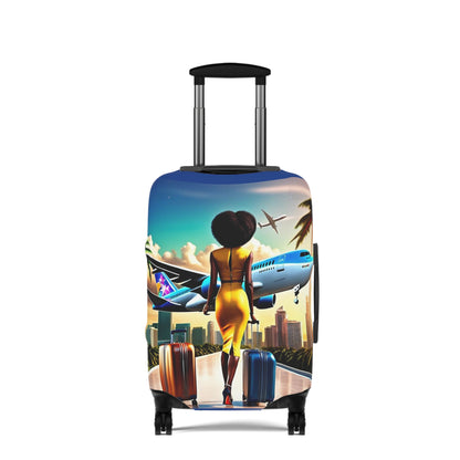 Jet Setter Collection The World Awaits Luggage Cover