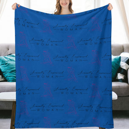Sensually Empowered Woman Blanket Ultra-Soft Flannel Blanket Multiple Sizes