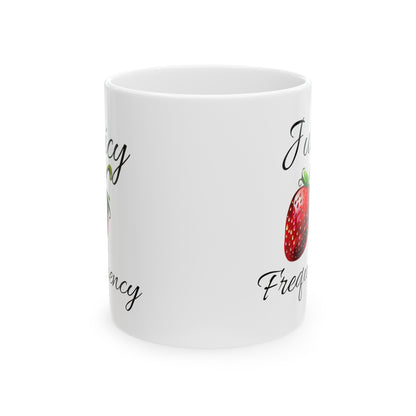 Juicy Frequency Strawberry Ceramic Mug