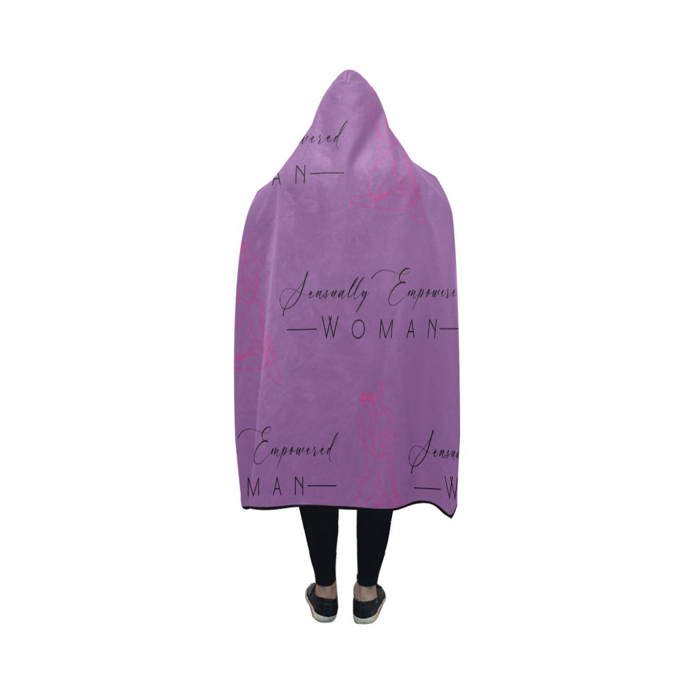 Sensually Empowered Woman Blanket Hooded Blanket 50"x40"