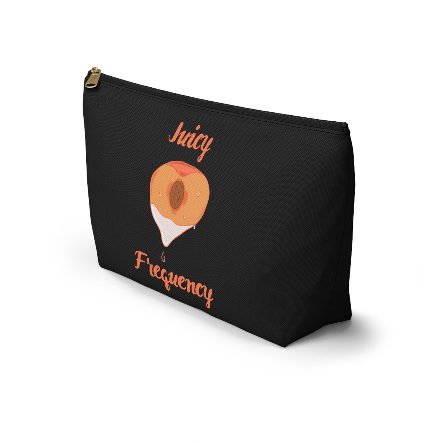 Juicy Frequency Peach Accessory Pouch w T-bottom