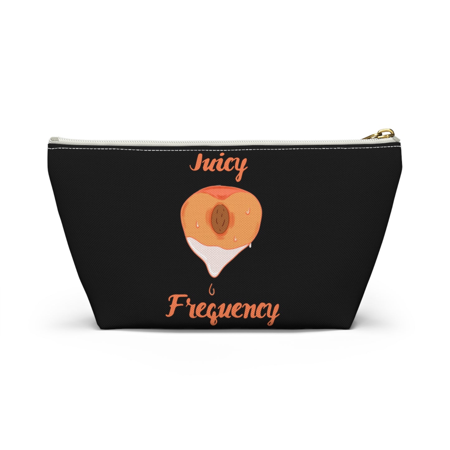 Juicy Frequency Peach Accessory Pouch w T-bottom