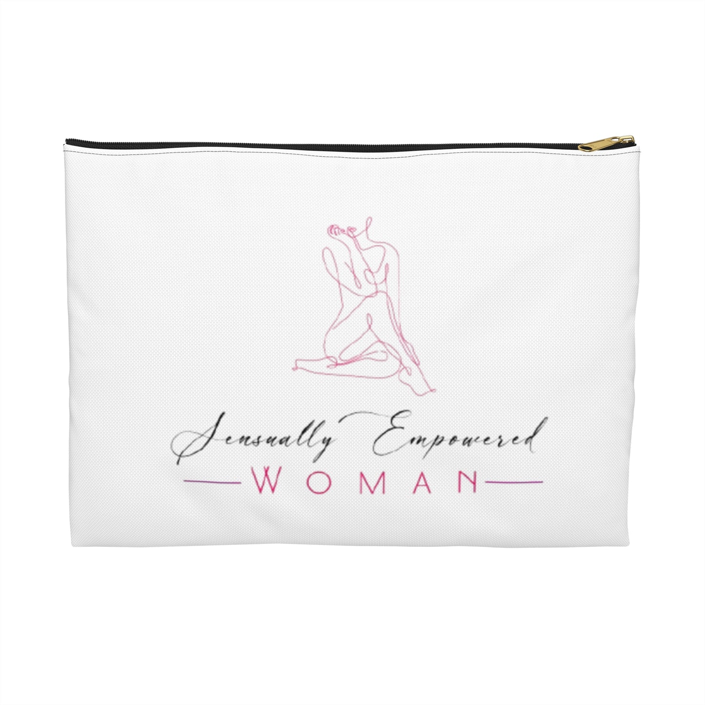 Sensually Empowered Woman Logo  Accessory Pouch