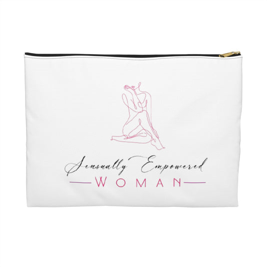 Sensually Empowered Woman Logo  Accessory Pouch