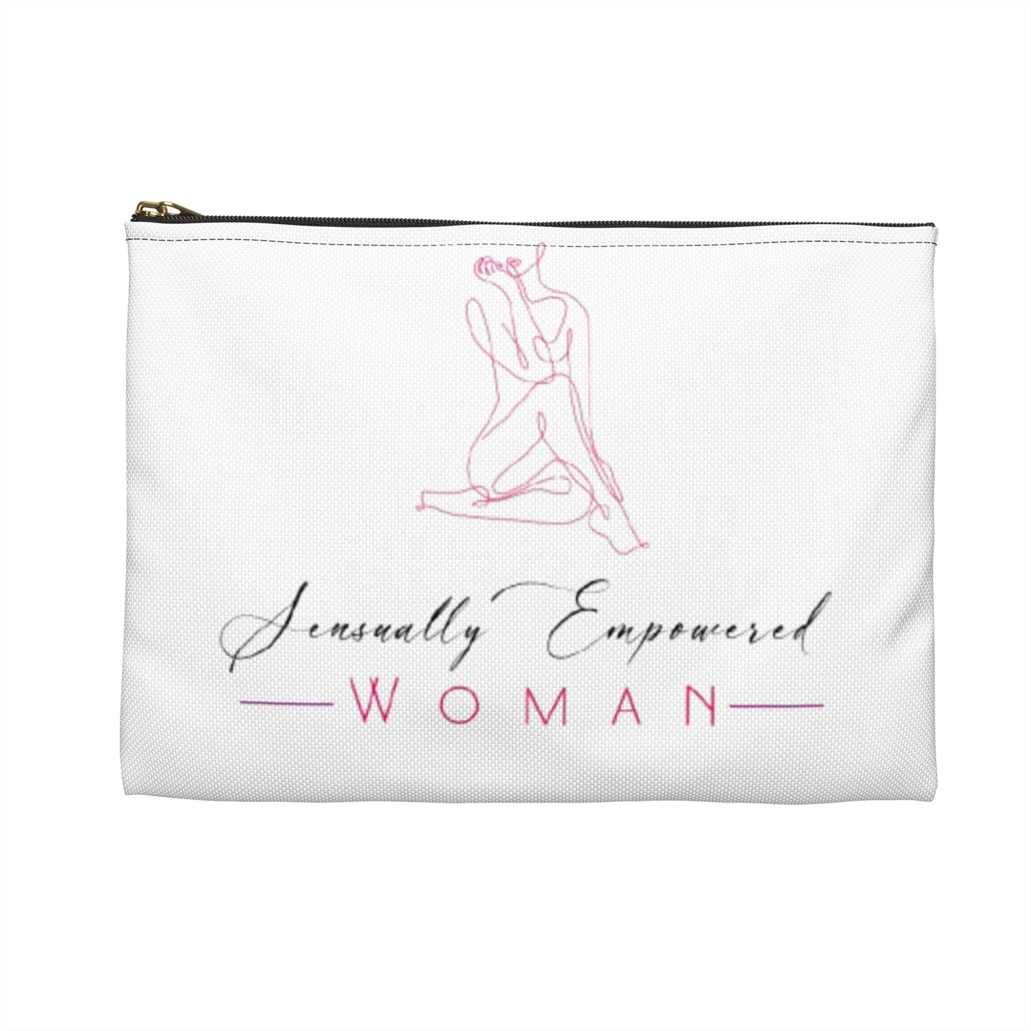 Sensually Empowered Woman Logo  Accessory Pouch