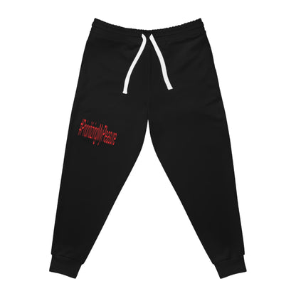 #PrioritizingMyPleasure(Red letters)Athletic Joggers (AOP)