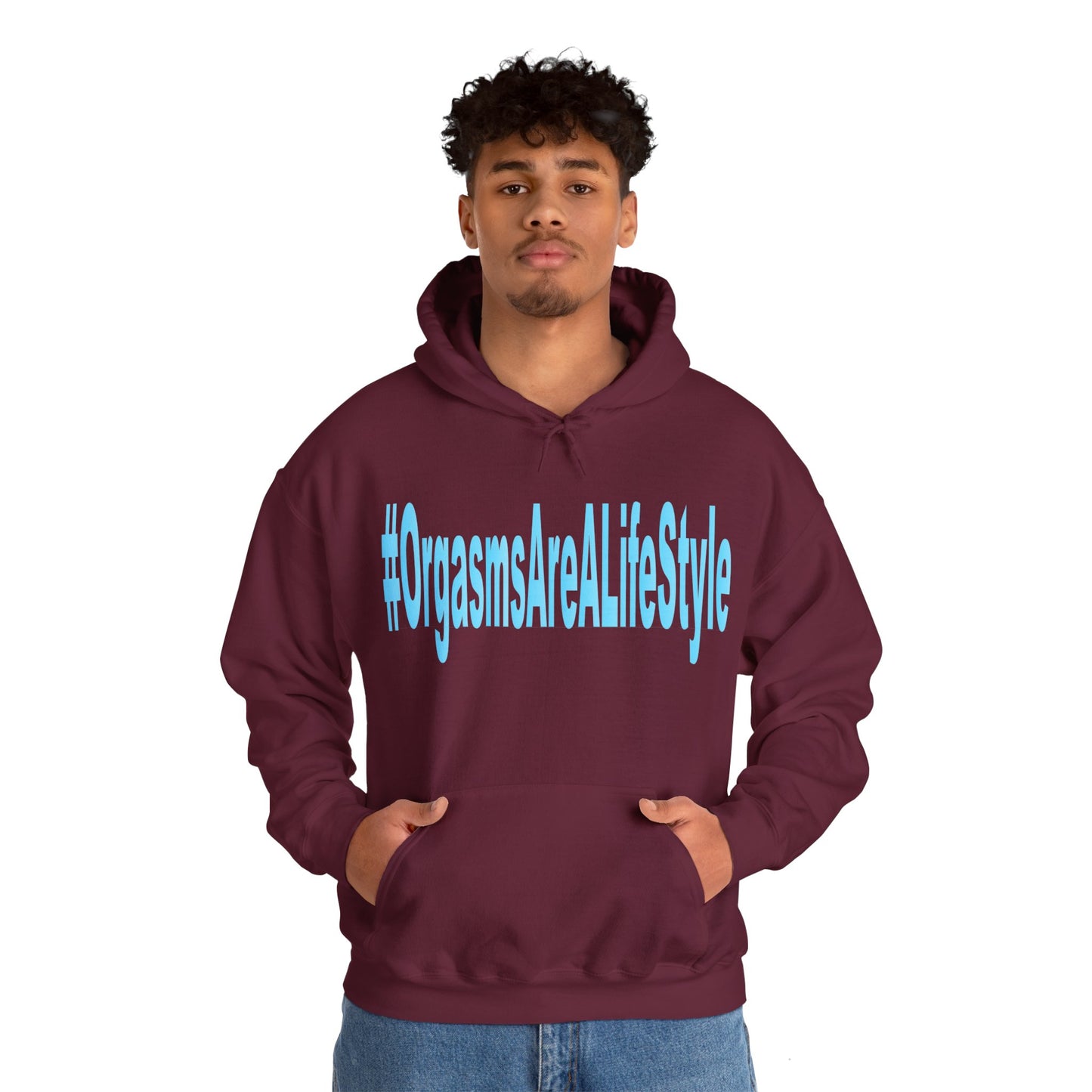 #OrgasmsAreALifeStyle Unisex Heavy Blend™ Hooded Sweatshirt