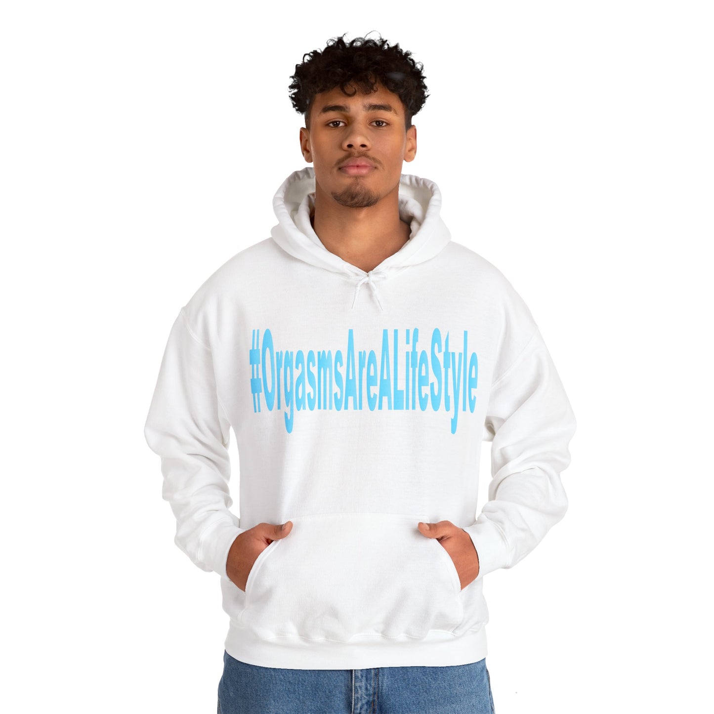 #OrgasmsAreALifeStyle Unisex Heavy Blend™ Hooded Sweatshirt