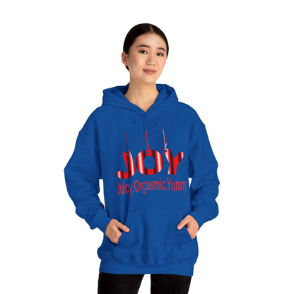 JOY- juicy,orgasmic,yummy  Hooded Sweatshirt