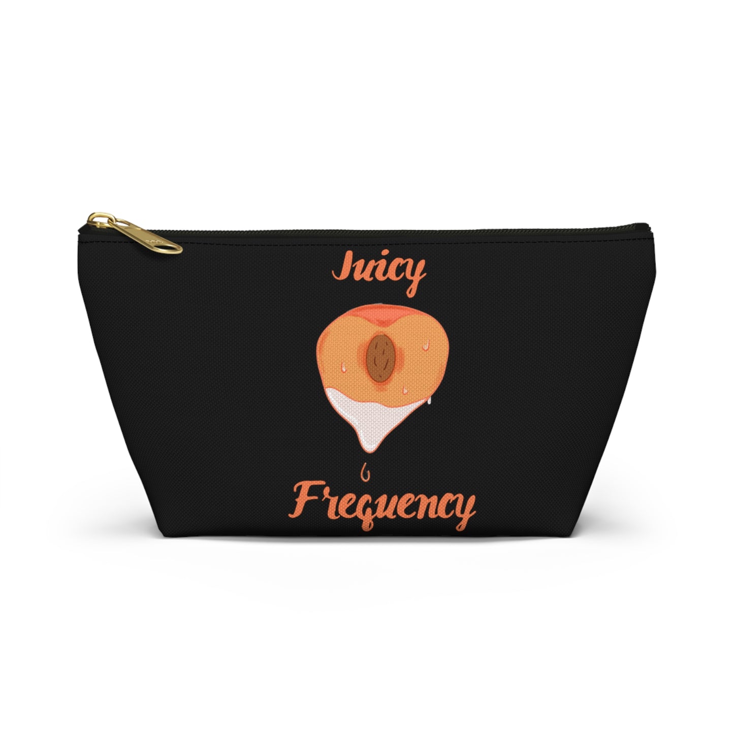 Juicy Frequency Peach Accessory Pouch w T-bottom