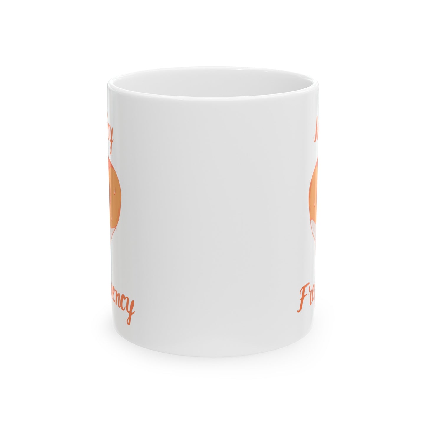 Juicy Frequency Peach Ceramic Mug