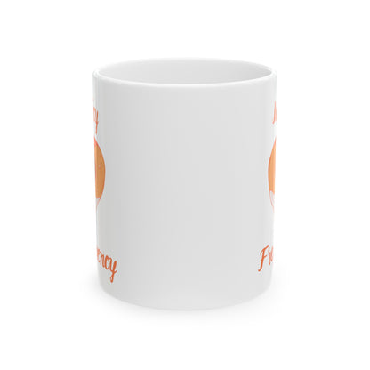 Juicy Frequency Peach Ceramic Mug