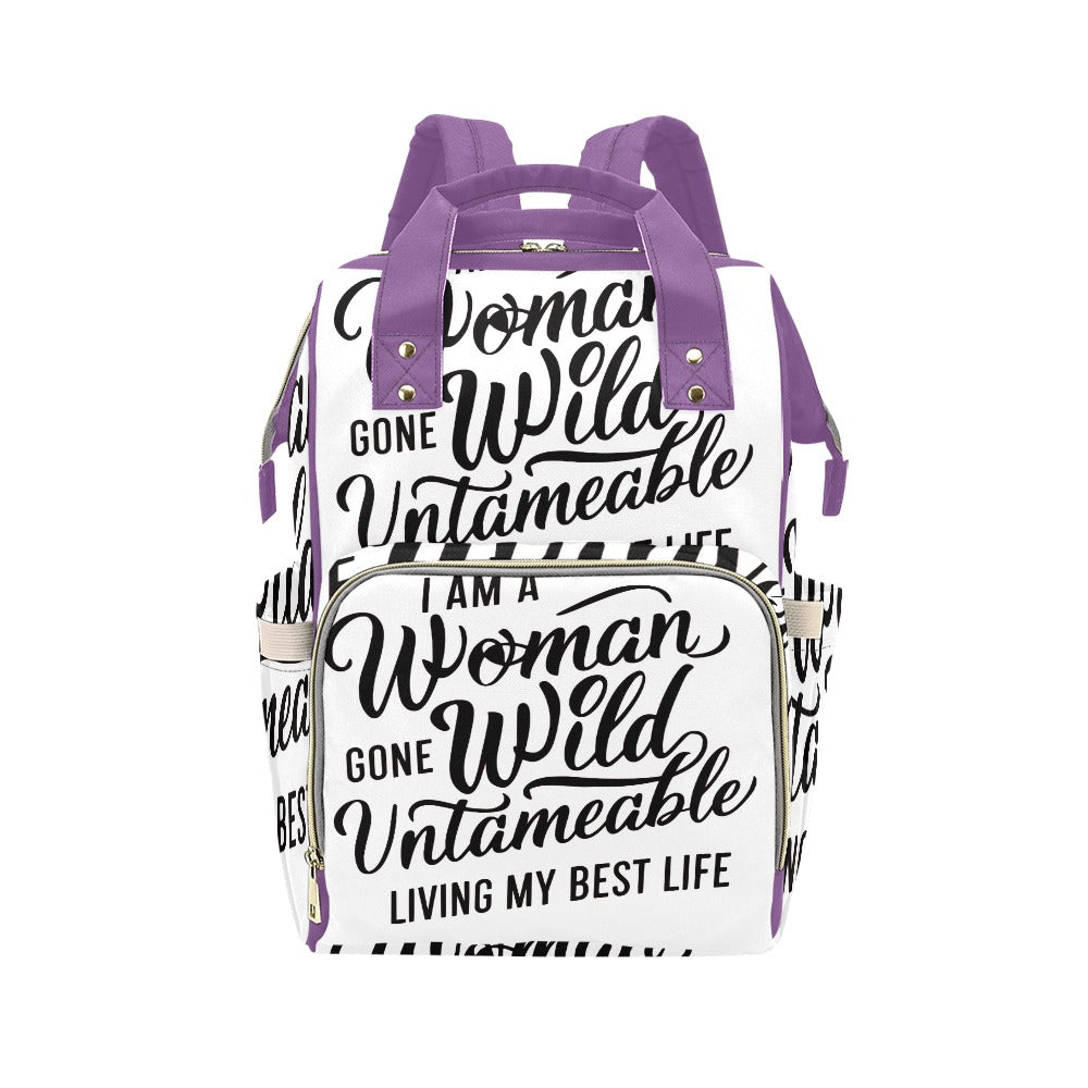 I Am a Woman Gone Wild Multi-Function Backpack