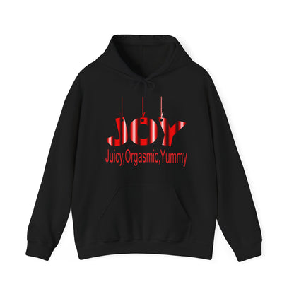 JOY- juicy,orgasmic,yummy  Hooded Sweatshirt