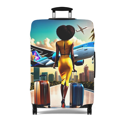 Jet Setter Collection The World Awaits Luggage Cover