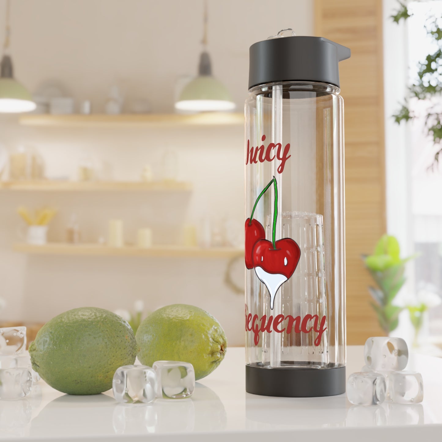 Juicy Frequency Cherries Infuser Water Bottle