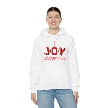 JOY- juicy,orgasmic,yummy  Hooded Sweatshirt