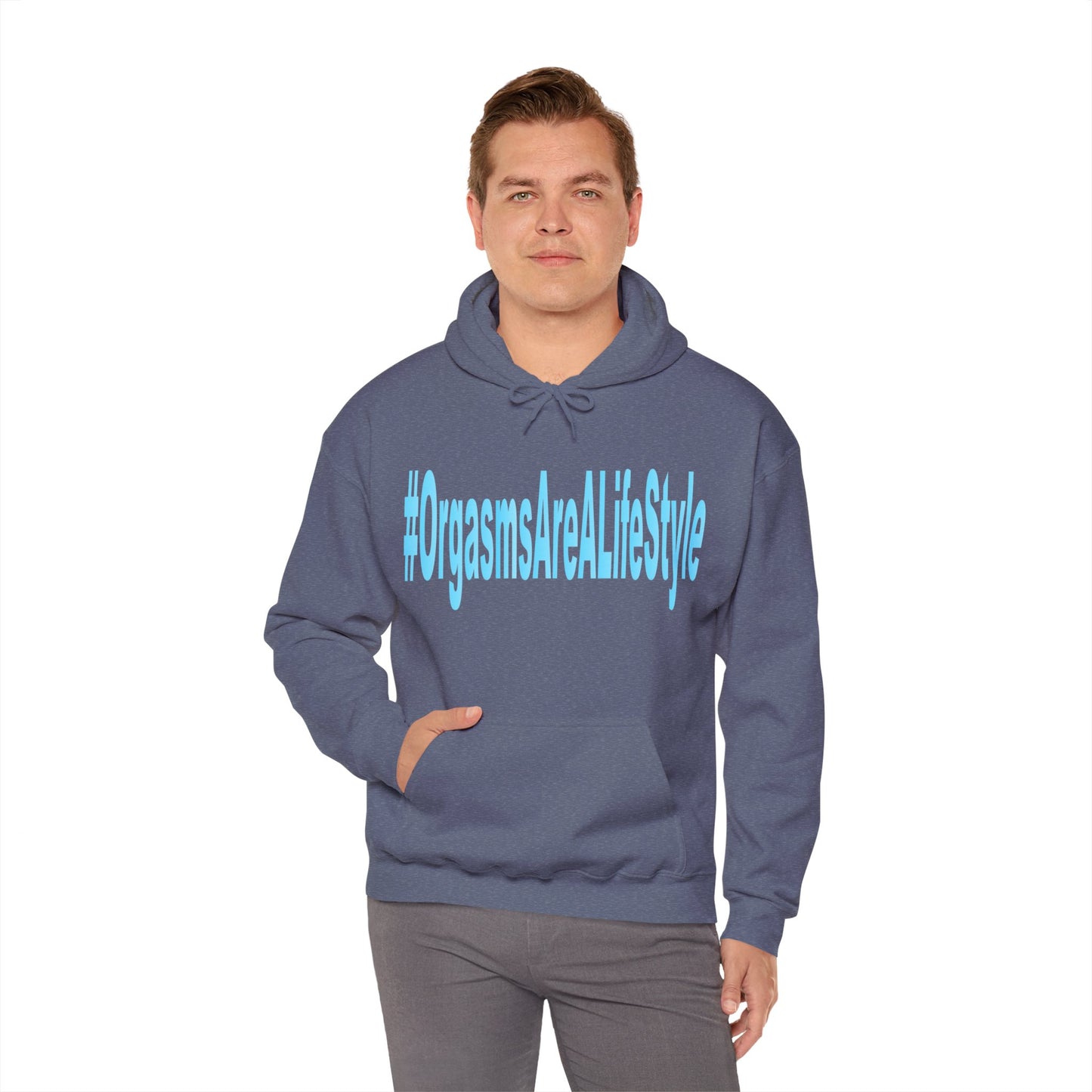 #OrgasmsAreALifeStyle Unisex Heavy Blend™ Hooded Sweatshirt