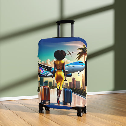 Jet Setter Collection The World Awaits Luggage Cover