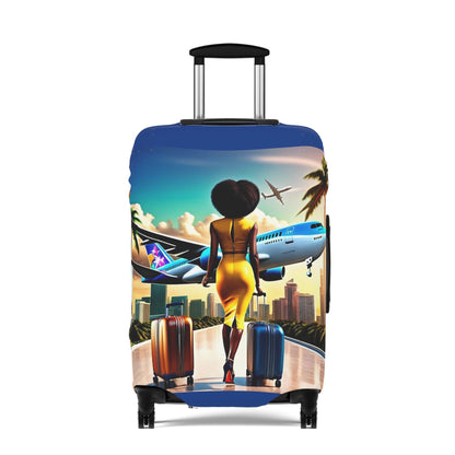 Jet Setter Collection The World Awaits Luggage Cover