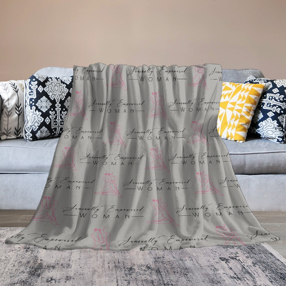 Sensually Empowered Woman Blanket Ultra-Soft Flannel Blanket Multiple Sizes
