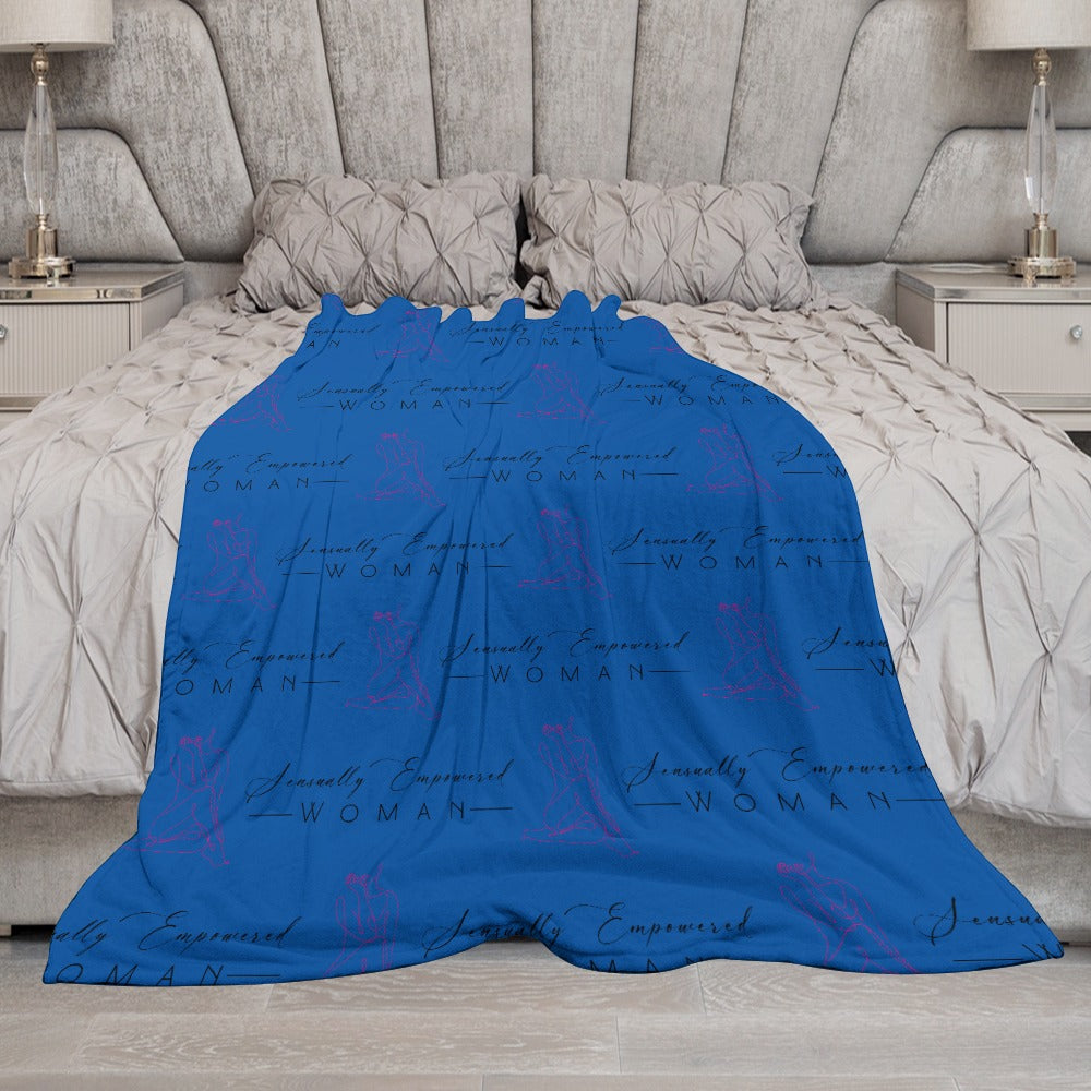 Sensually Empowered Woman Blanket Ultra-Soft Flannel Blanket Multiple Sizes