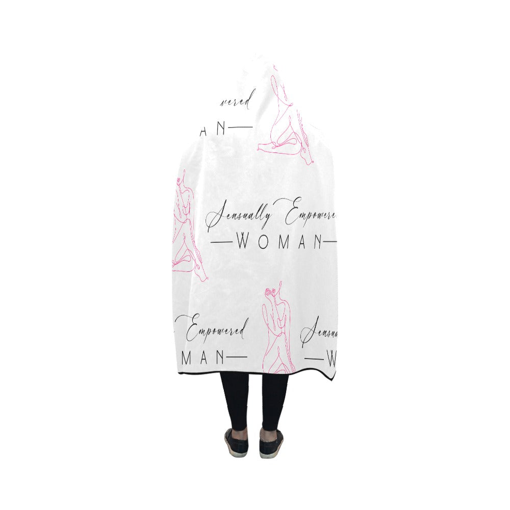Sensually Empowered Woman Blanket Hooded Blanket 50"x40"