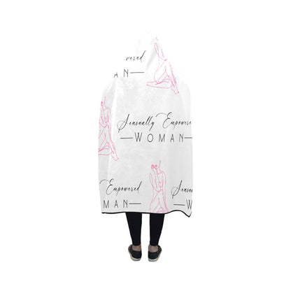 Sensually Empowered Woman Blanket Hooded Blanket 50"x40"