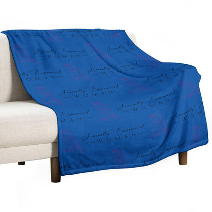 Sensually Empowered Woman Blanket Ultra-Soft Flannel Blanket Multiple Sizes