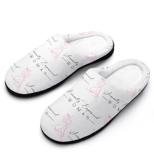 Sensually Empowered Woman Cotton slippers