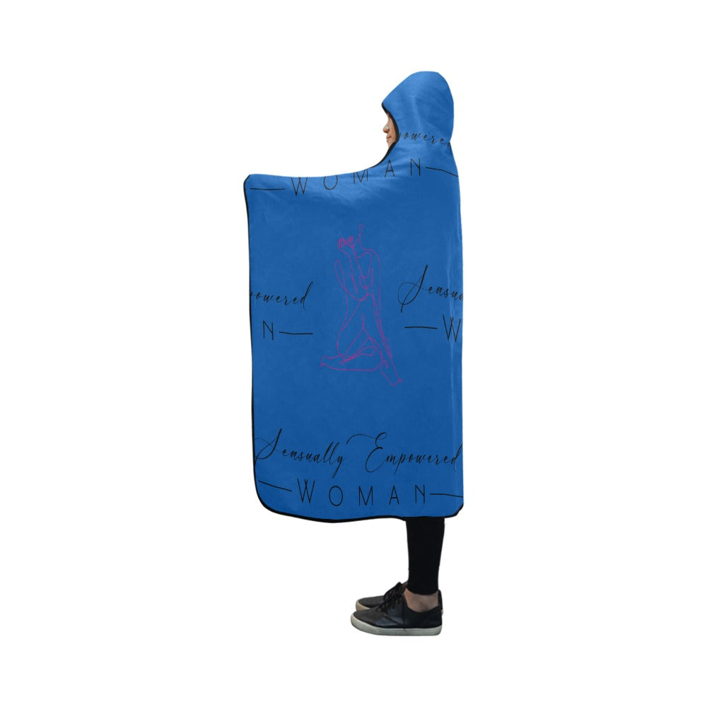 Sensually Empowered Woman Blanket Hooded Blanket 50"x40"