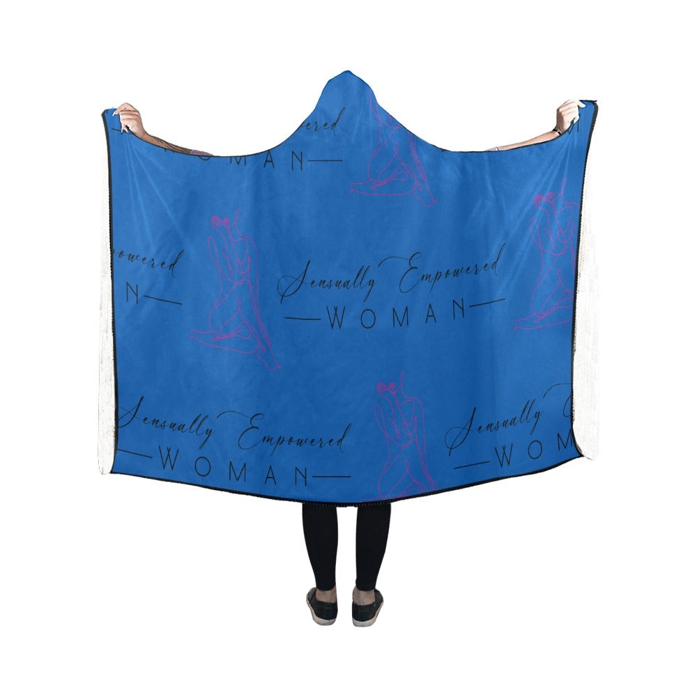 Sensually Empowered Woman Blanket Hooded Blanket 50"x40"