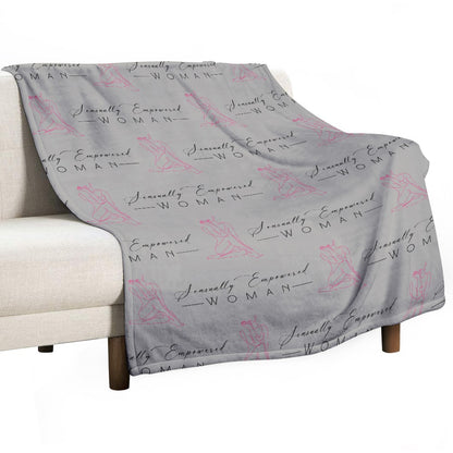 Sensually Empowered Woman Blanket Ultra-Soft Flannel Blanket Multiple Sizes