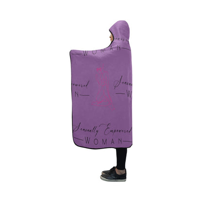 Sensually Empowered Woman Blanket Hooded Blanket 50"x40"